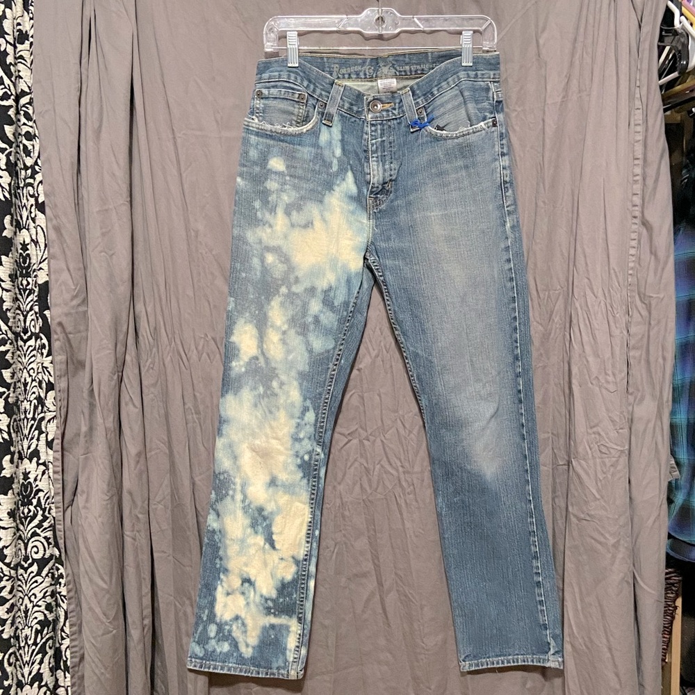 Roebuck & Co. custom acid dyed slim straight jeans
